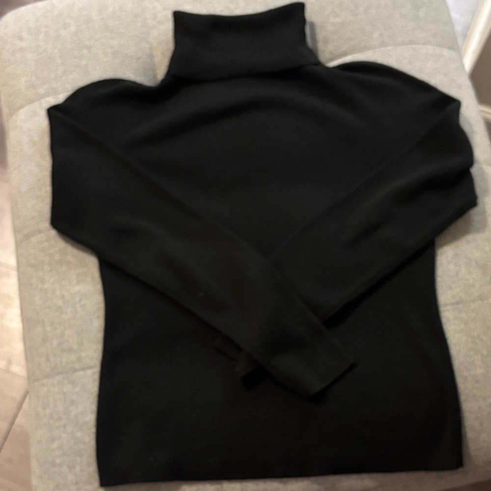 LOFT Black Cowl Neck Sweater